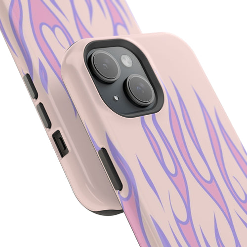 Bubble Blaze – Pink Flame iPhone Case | Aesthetic MagSafe Cover