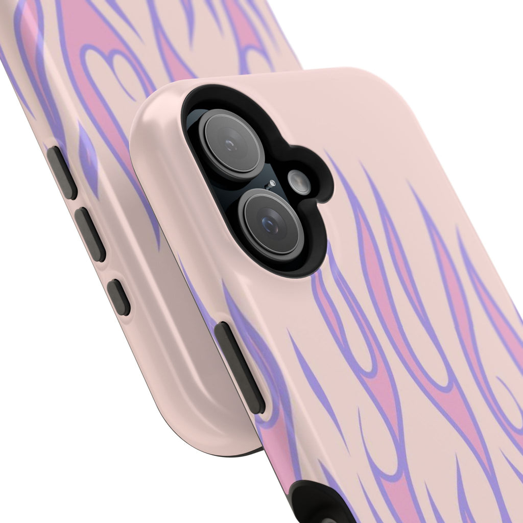Bubble Blaze – Pink Flame iPhone Case | Aesthetic MagSafe Cover
